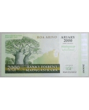 Мадагаскар 2000 ариари / 10000 франков 2007 / 2012 UNC
